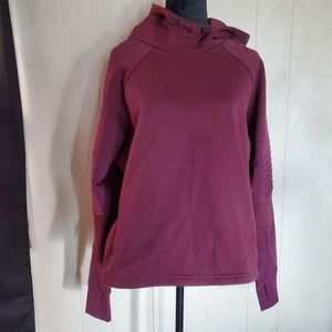 Puma Womens Pull Over Hoodie Burgandy Size L